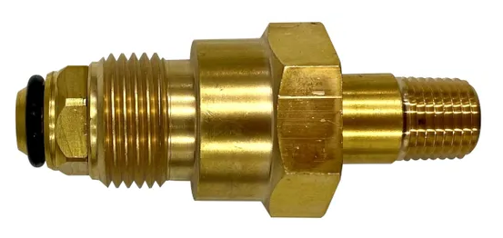 T10 cylinder connection used for argon and argon mixes